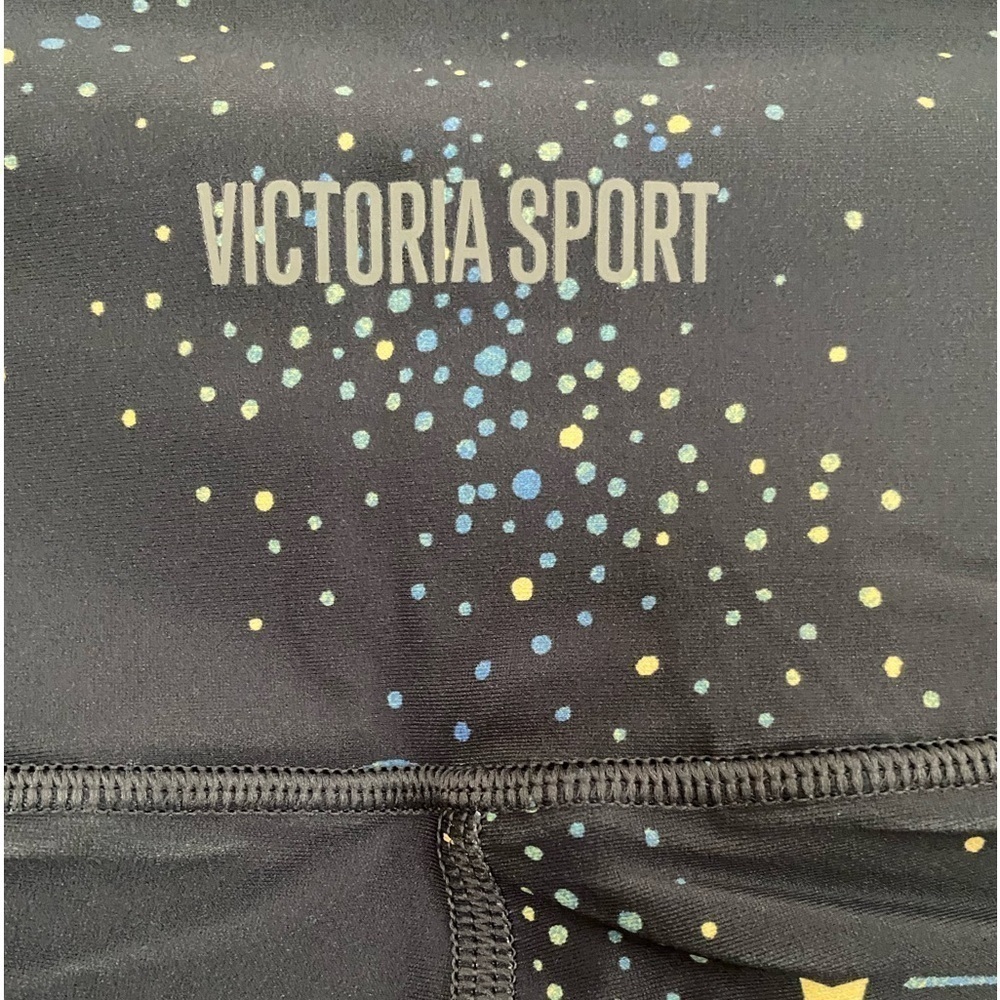 Victoria's Secret Sport Leggings Sz S Gray Cosmic Space Print Workout Yoga Pants - Picture 5 of 8